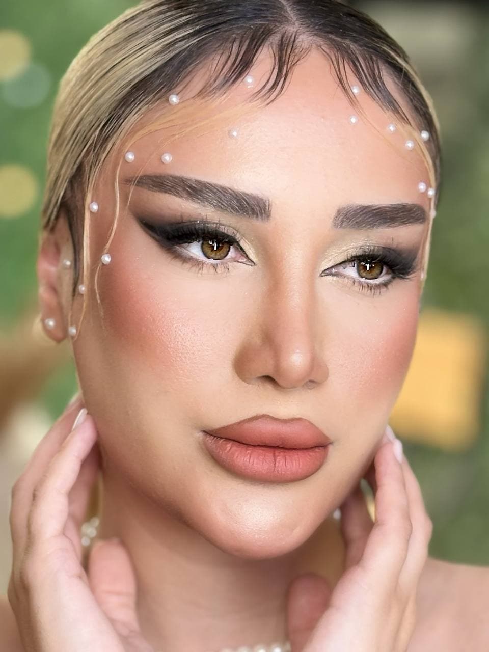چهره قبل از اجرای میکاپ عربی در رشت